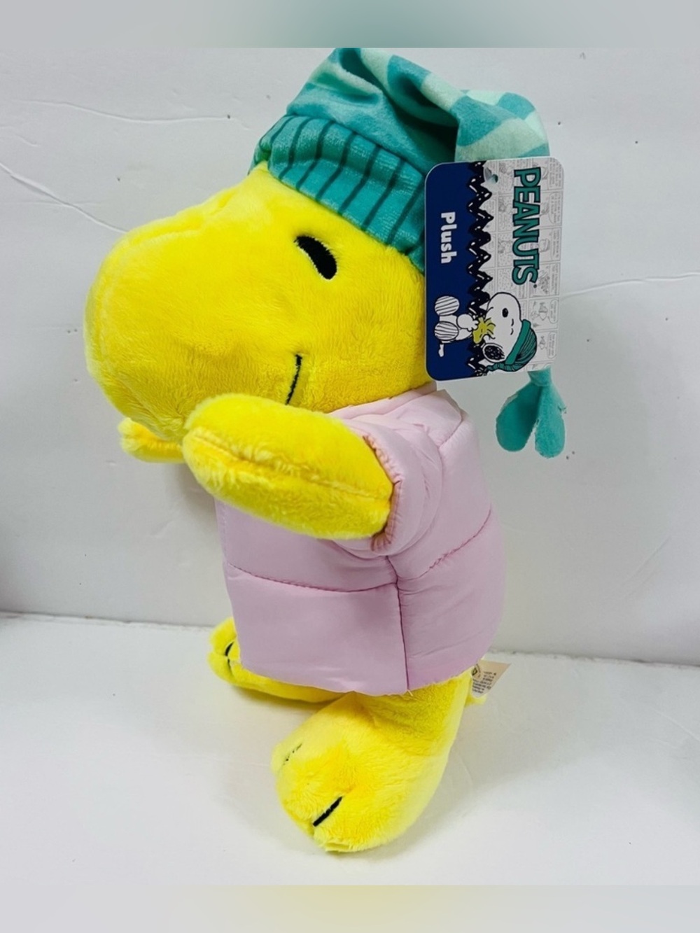 Peanuts Woodstock Pink Puffer Jacket Coat Plush 8 Inches 2024